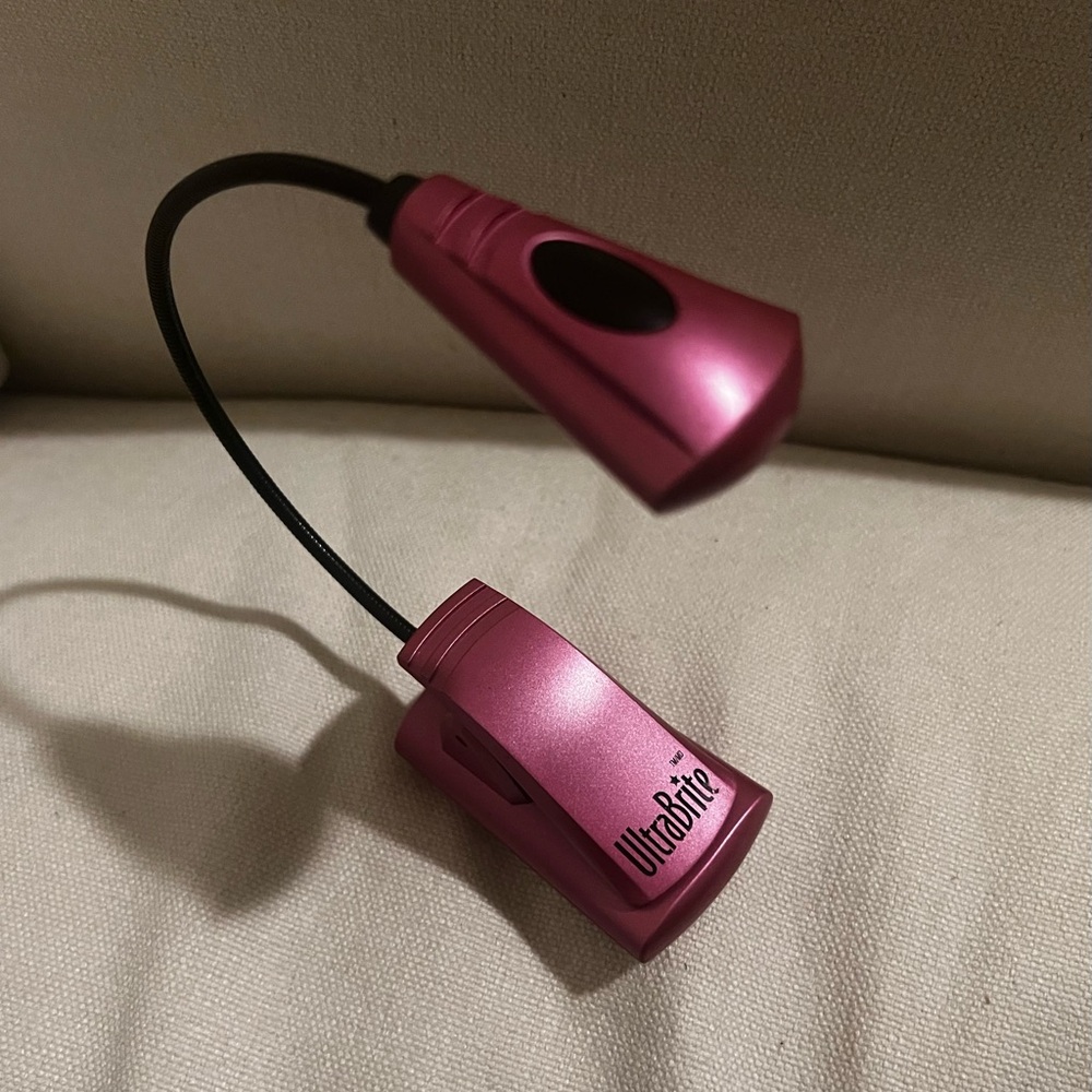 UltraBrite Pink LED Clip-On Reading Light